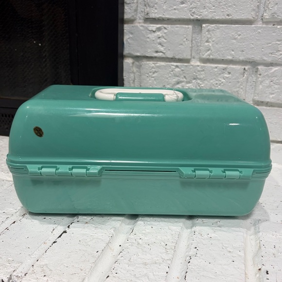 Vintage Caboodles Teal Craft Organizer Box - Picture 4 of 5
